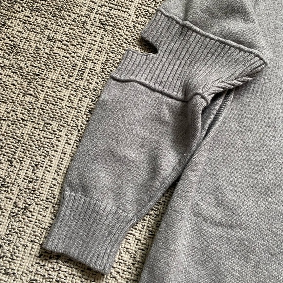 Grey Cut out Hoodie - Picture 8 of 10